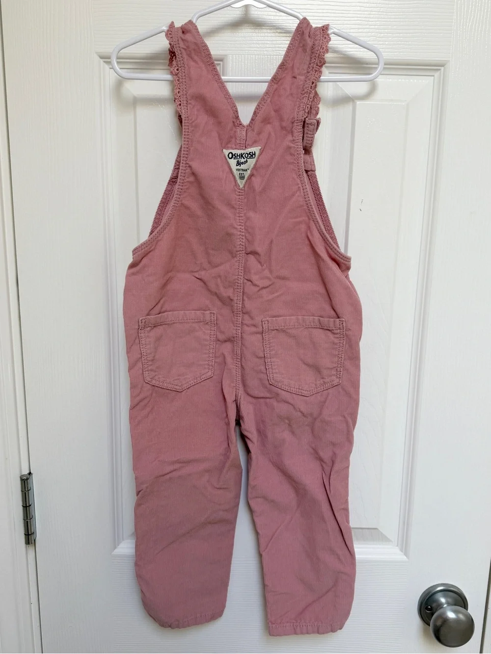 Oshkosh Dusty Pink Corduroy Overalls 2T